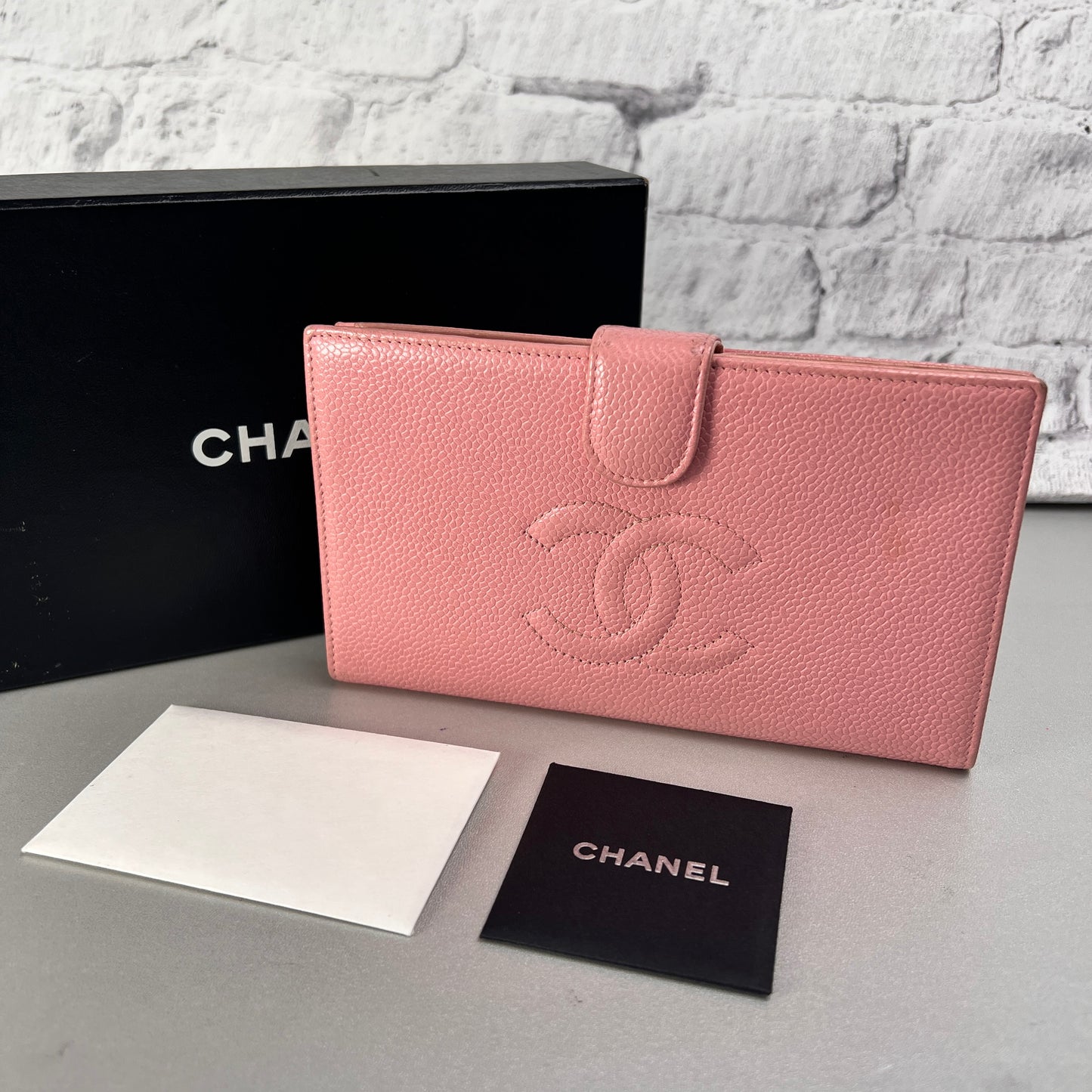 Chanel Pink Wallets A-14458