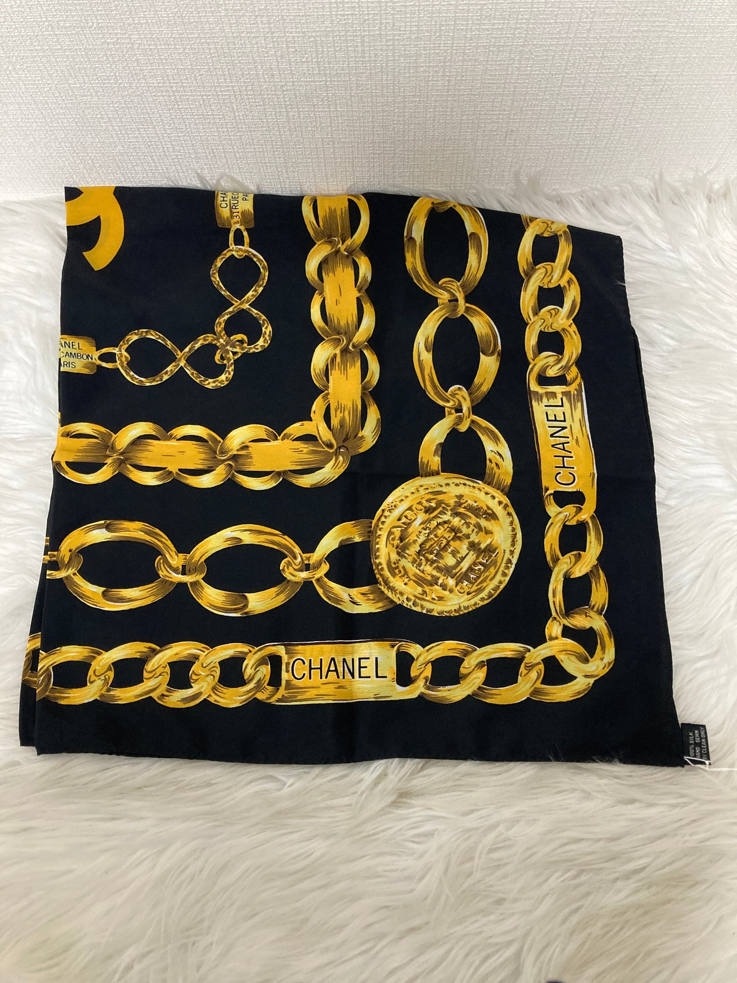 Chanel Black Scarves A-14522