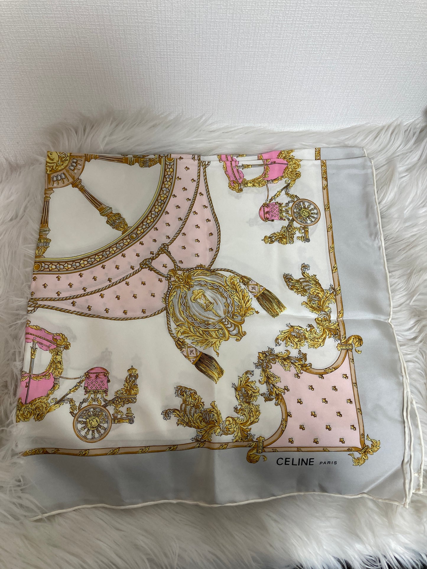 Celine White Scarves A-14573