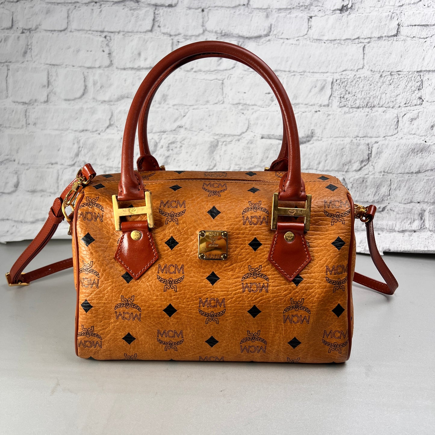 MCM Brown Handle Bags A-15046