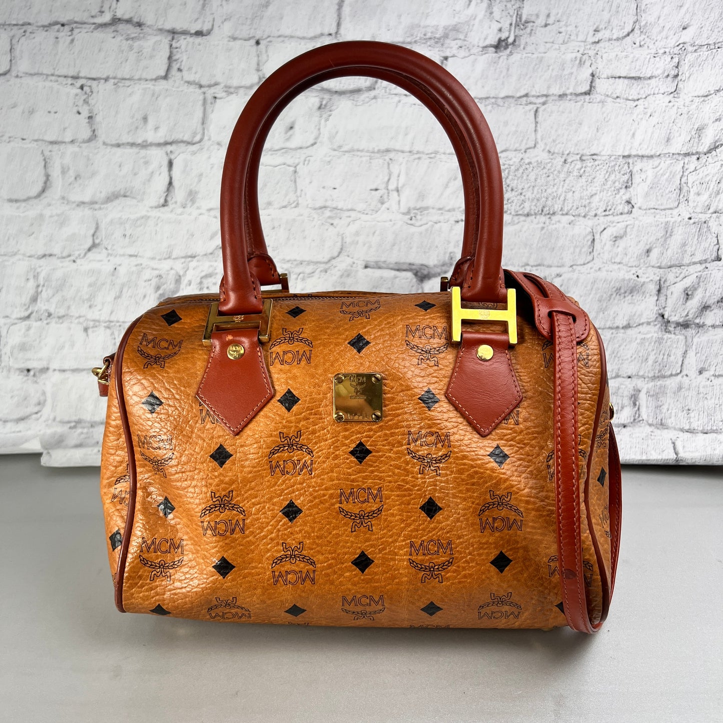 MCM Brown Shoulder Bags A-15084