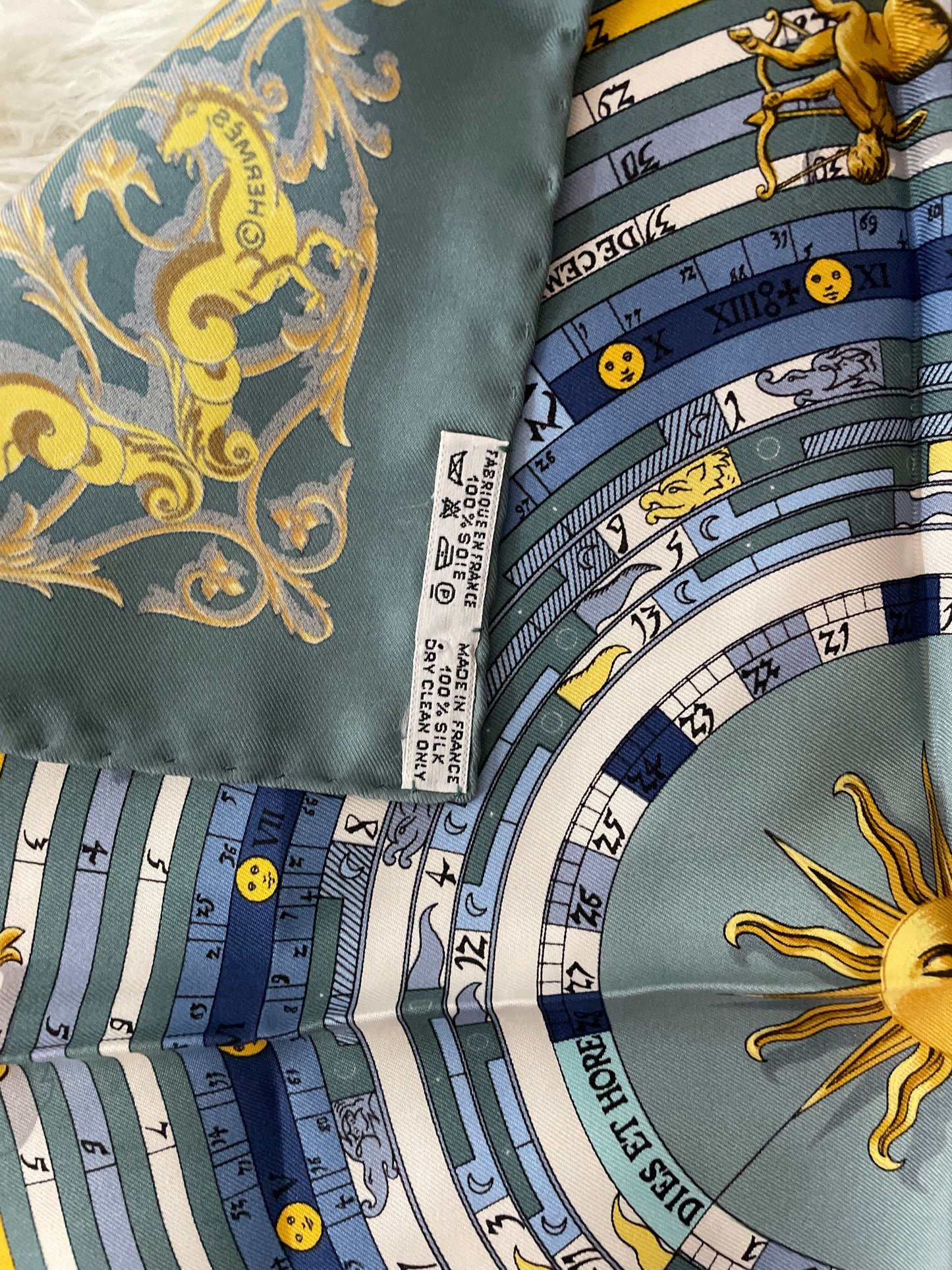 Hermes ブルー系 Scarves A-15151