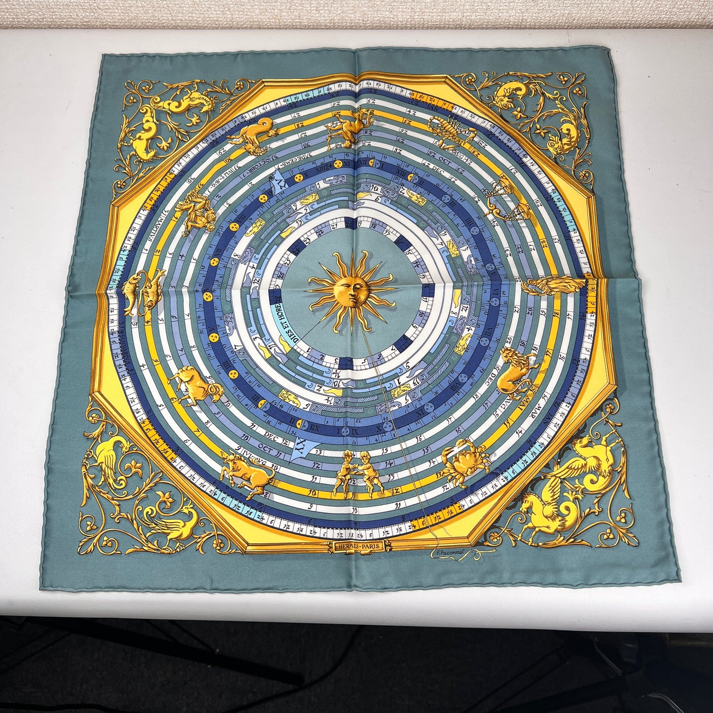 Hermes Blue Scarves A-15151