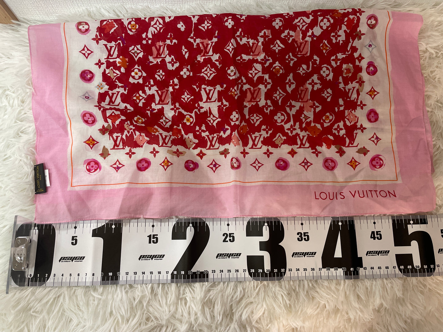 ルイ・ヴィトン レッド系 Scarves A-15176
