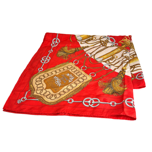 Hermes Red Scarves A-15331