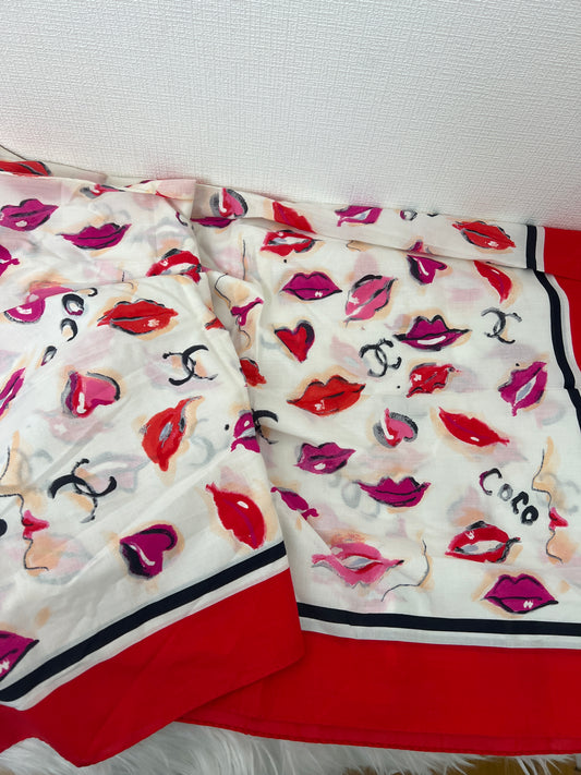 Chanel Red Scarves A-15402