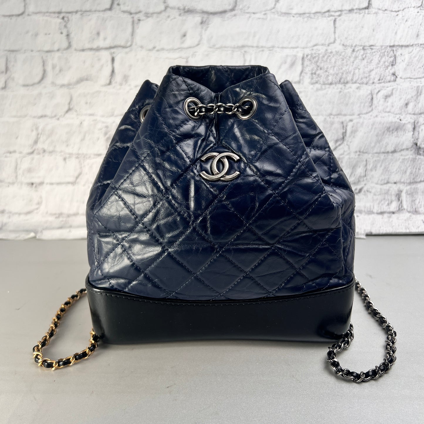 Chanel Navy Handle Bags A-15462
