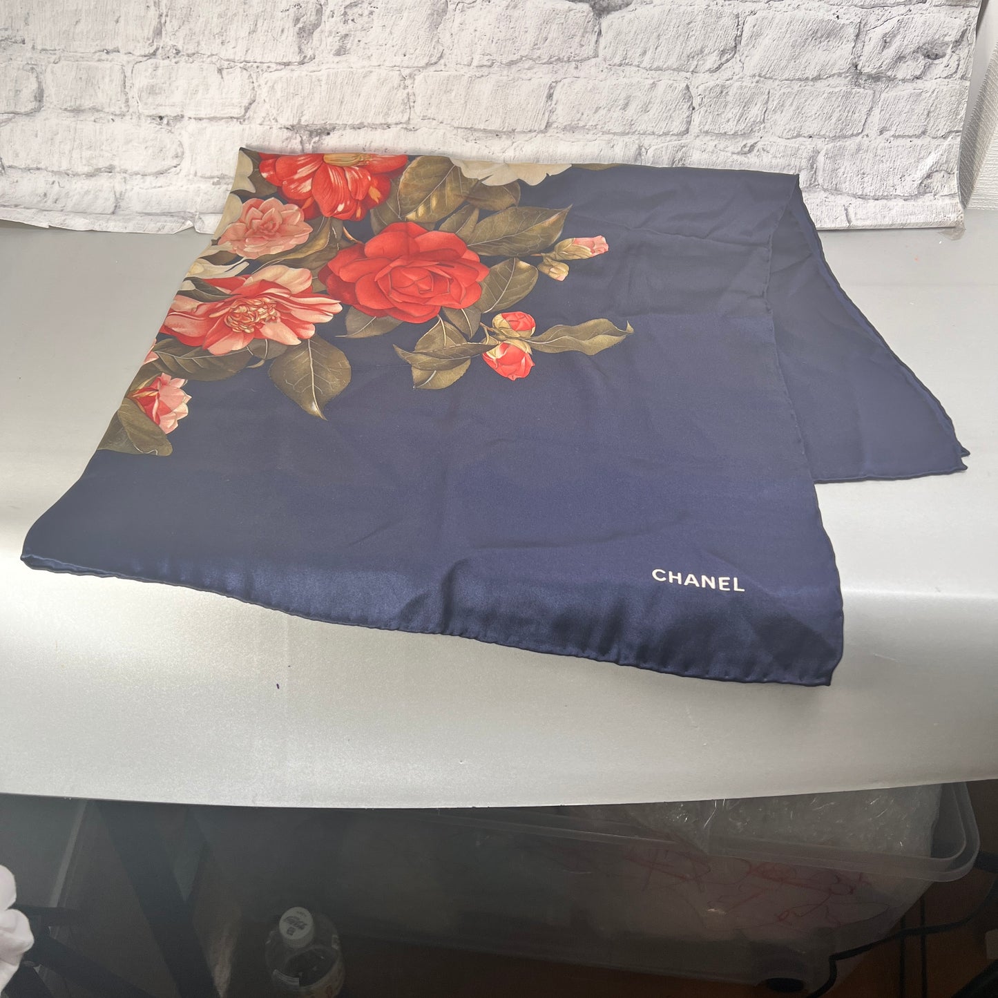 Chanel Navy Scarves A-15650