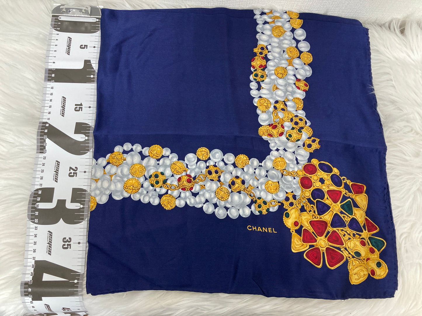 Chanel Navy Scarves A-15653