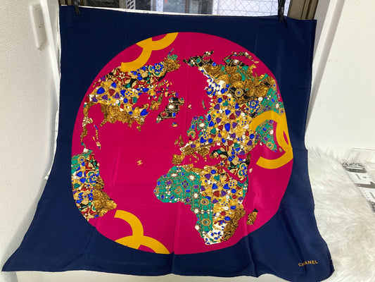 Chanel Navy Scarves A-15697