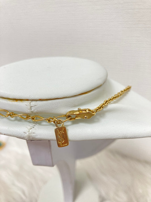 Saint Laurent Gold Necklaces A-15772