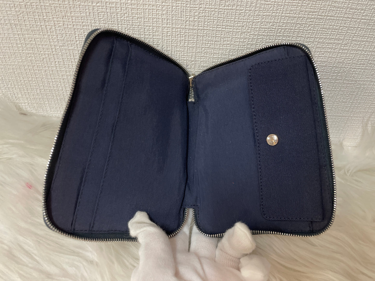 Hermes Navy Small goods A-15875