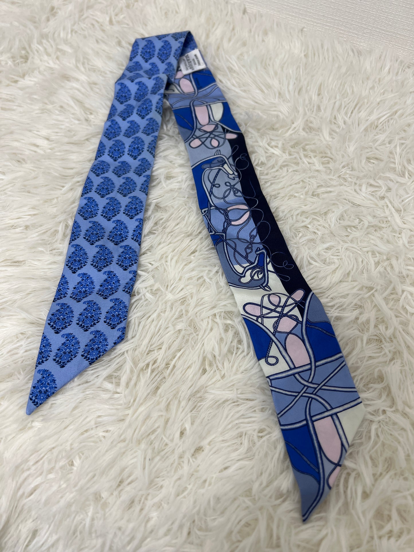 Hermes Blue Scarves A-16013