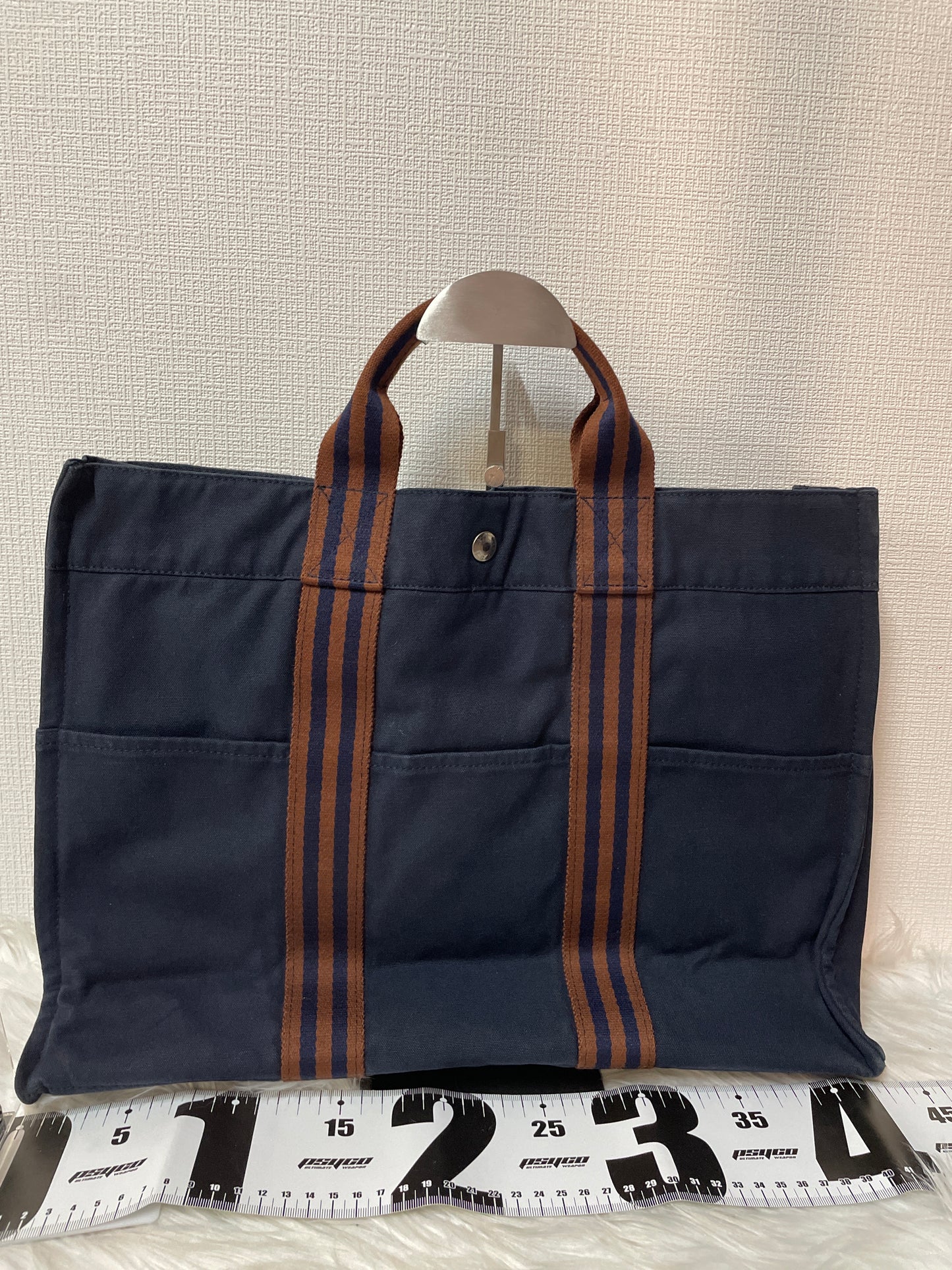 Hermes Navy Tote Bags A-16072