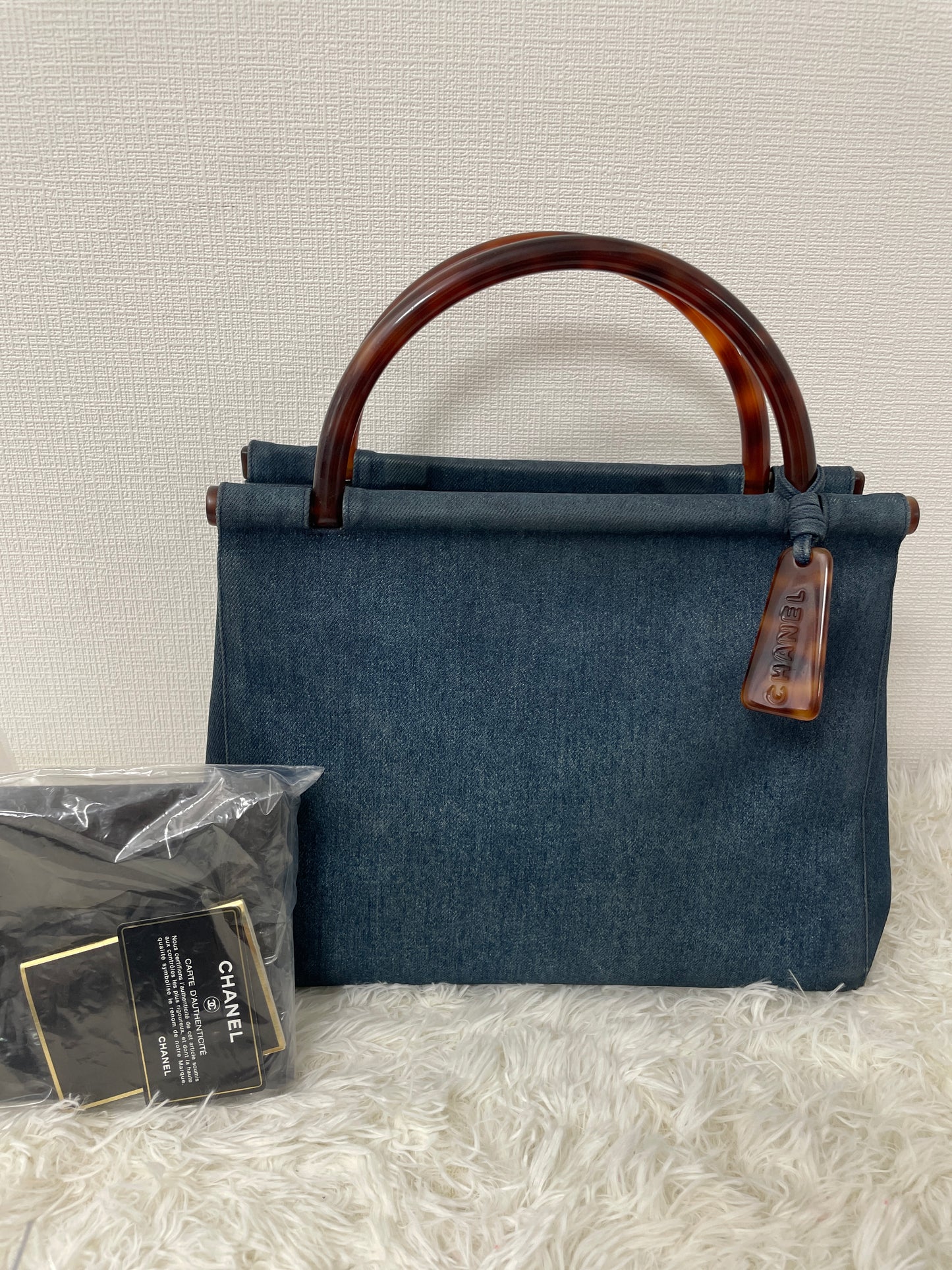 Chanel Navy Handle Bags A-16155