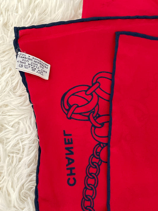Chanel Red Scarves A-16169