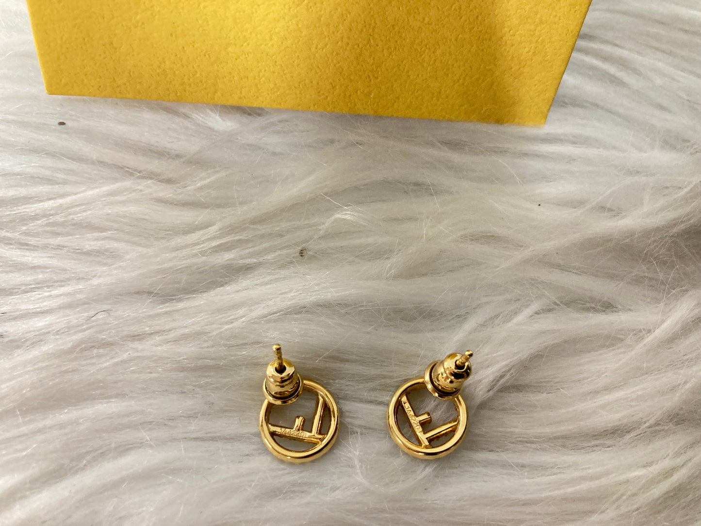 Fendi Gold Earrings A-16230