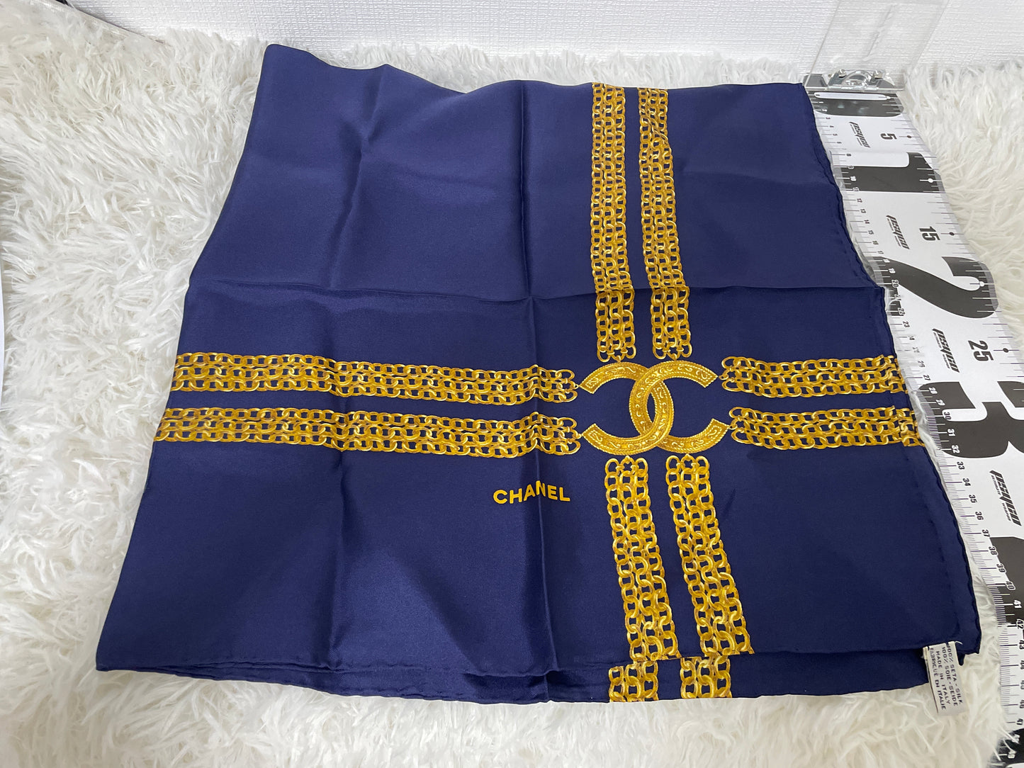Chanel Navy Scarves A-16390
