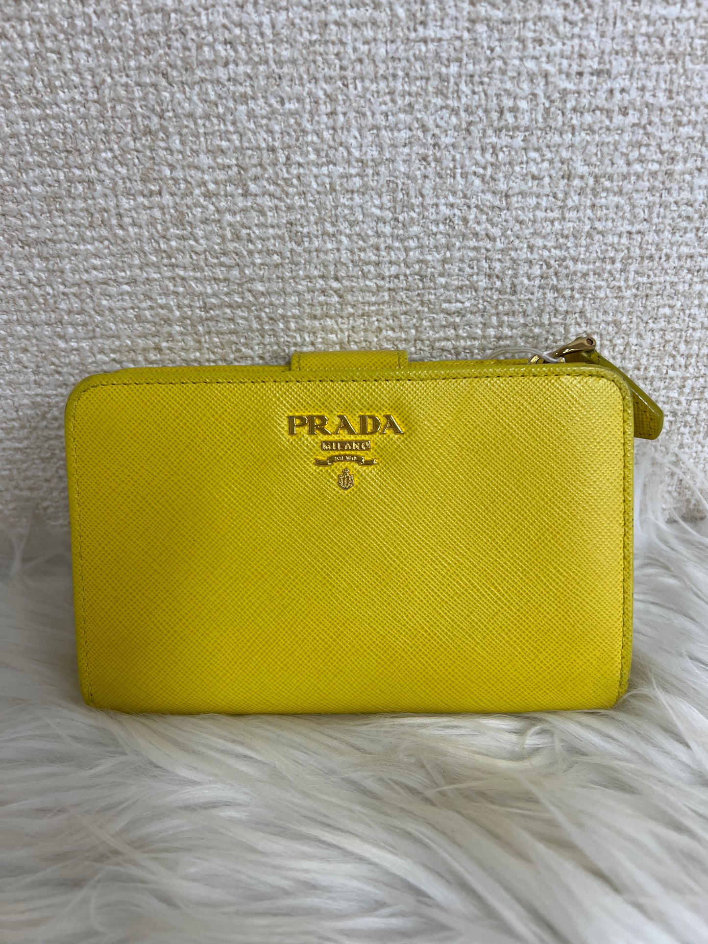 Prada Yellow Wallets A-16478