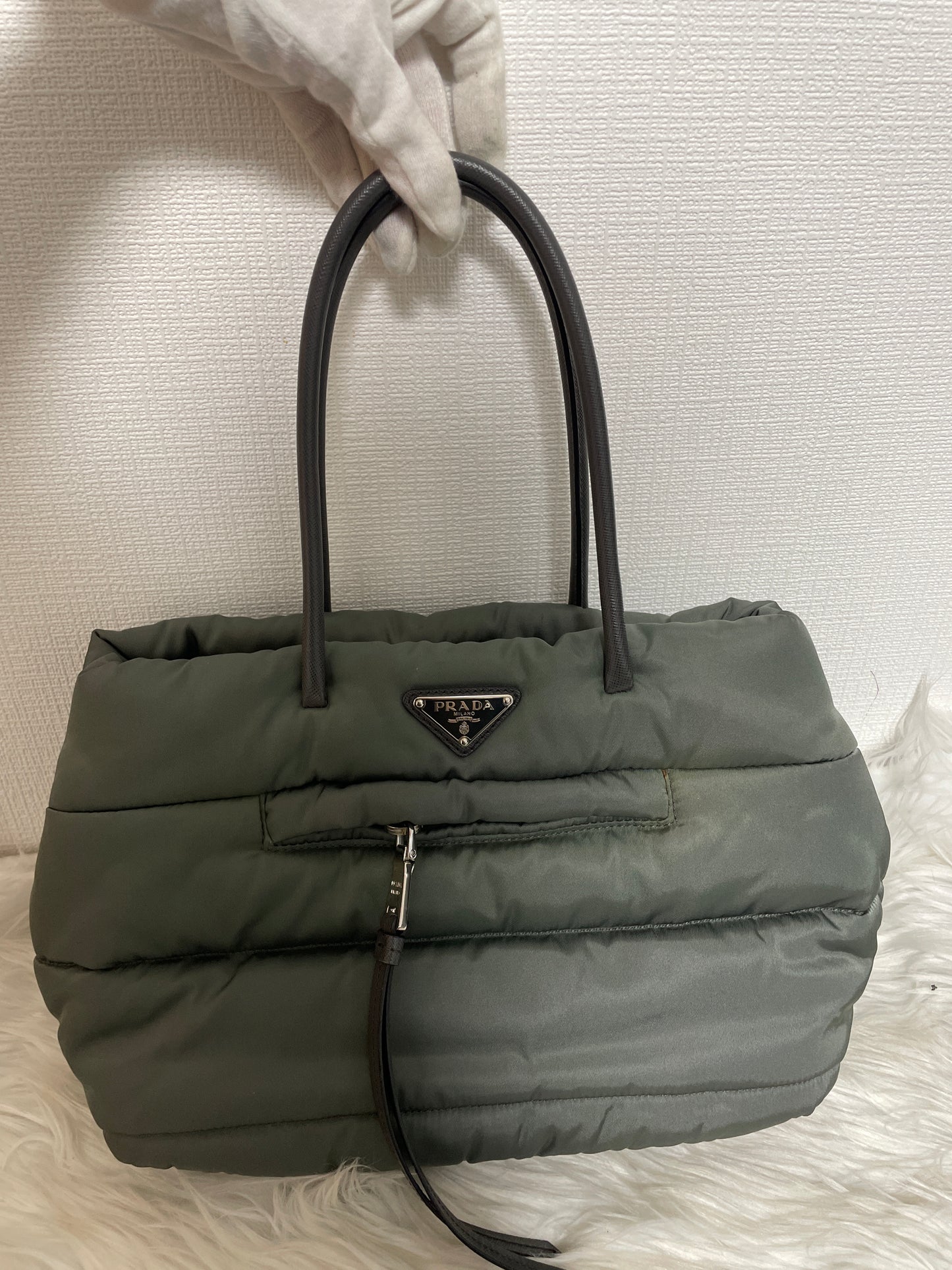 Prada Green Handle Bags A-16517