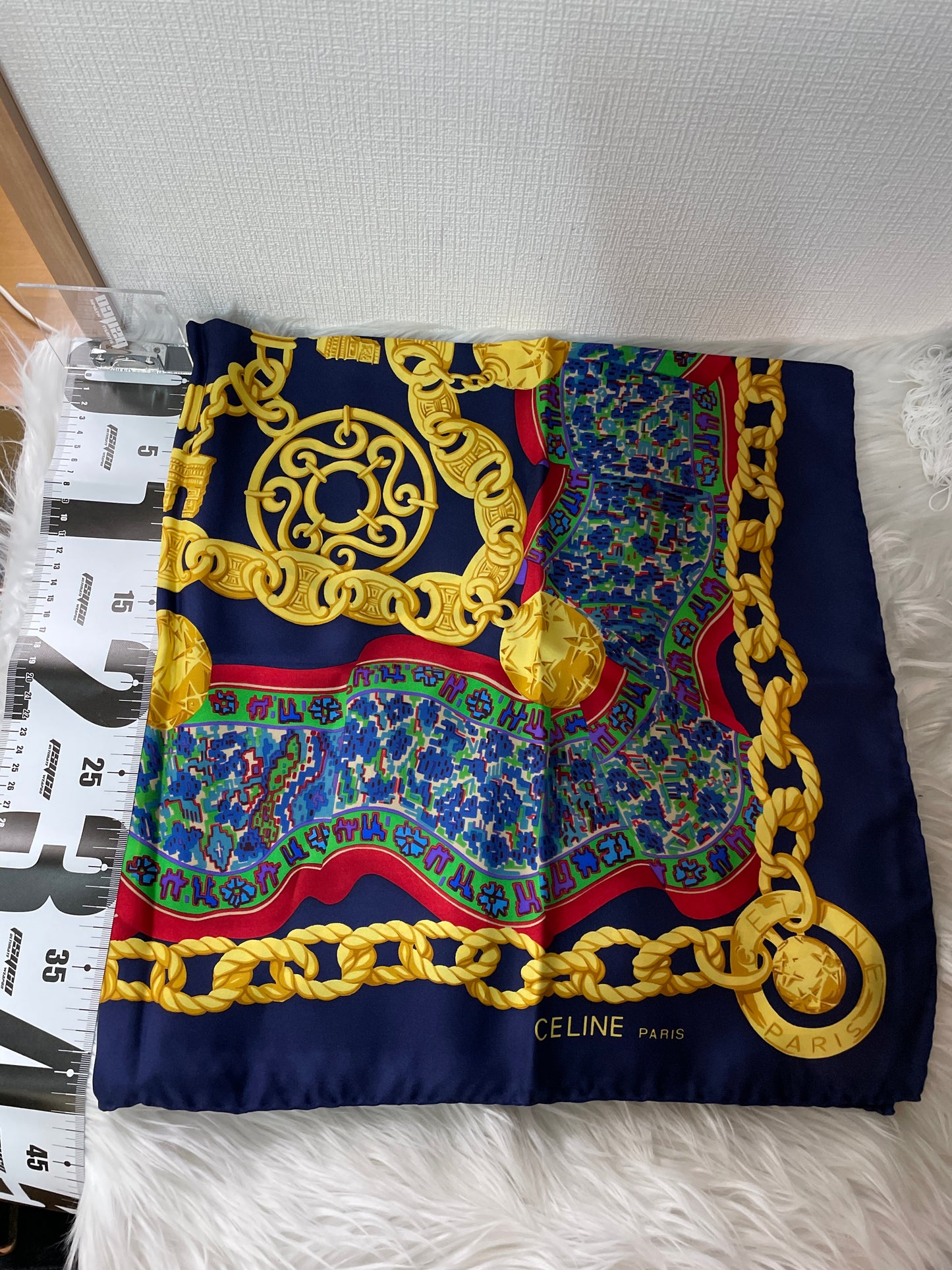 Celine Navy Scarves A-16573