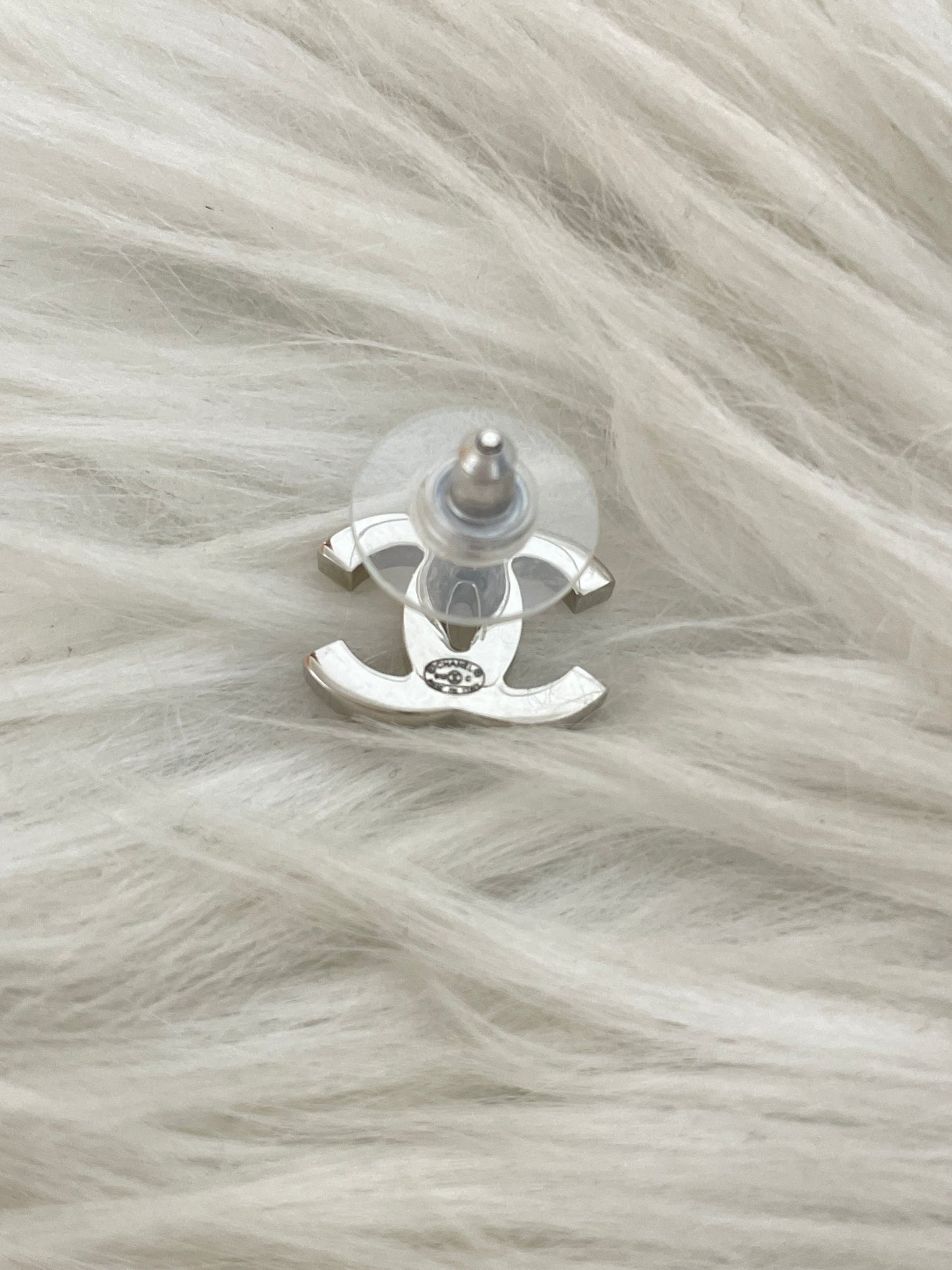 Chanel Silver Earrings A-16620