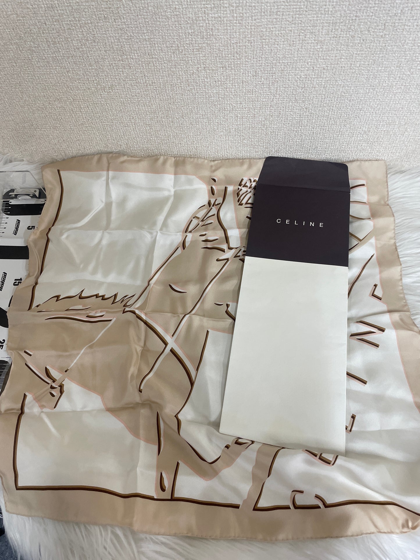 Celine Beige Scarves A-16771