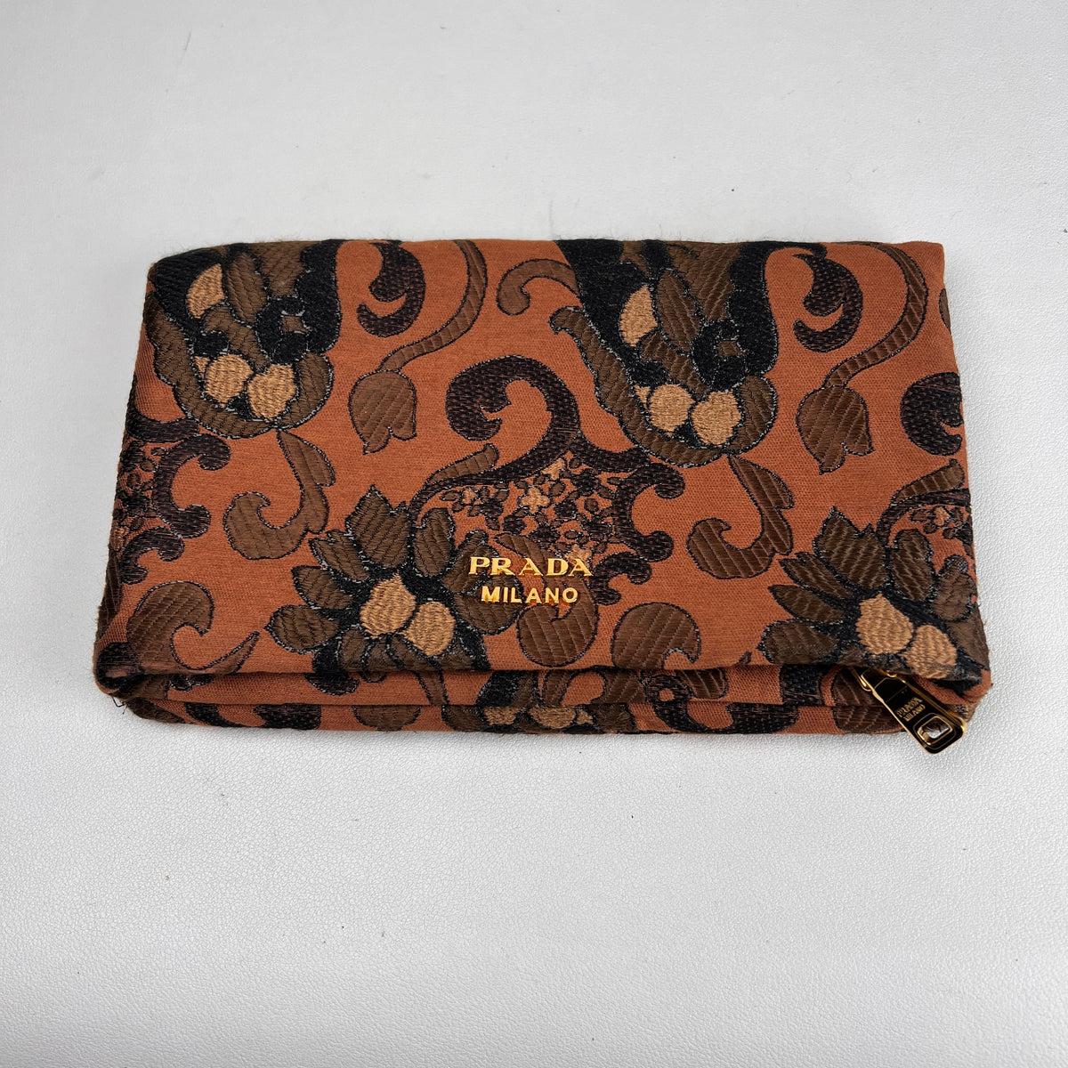 Prada Orange Pouches A-16876