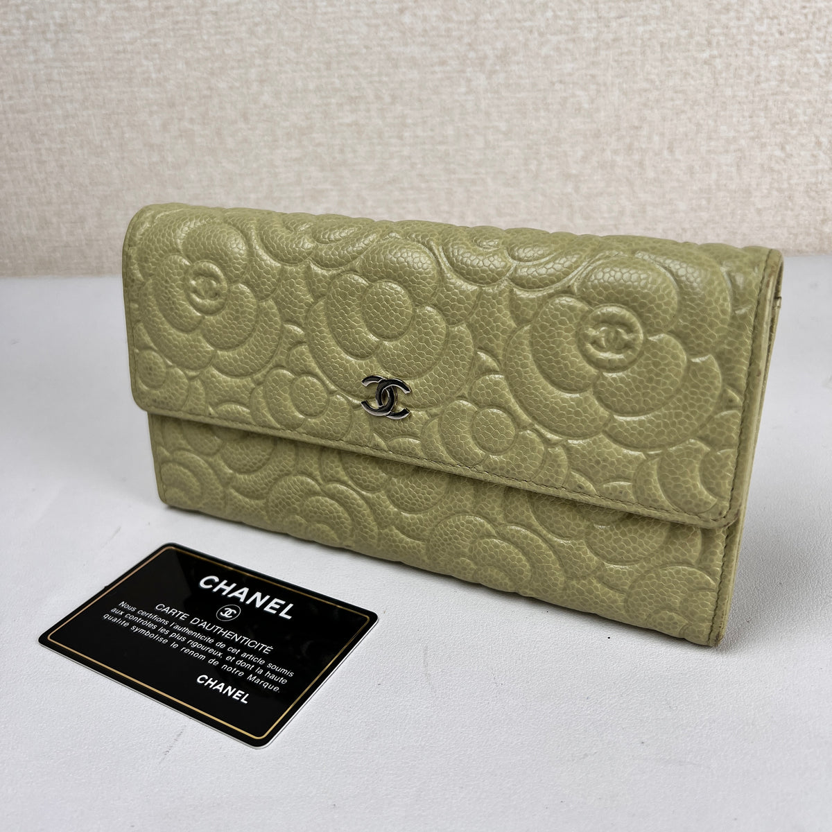 Chanel Green Wallets A-16990