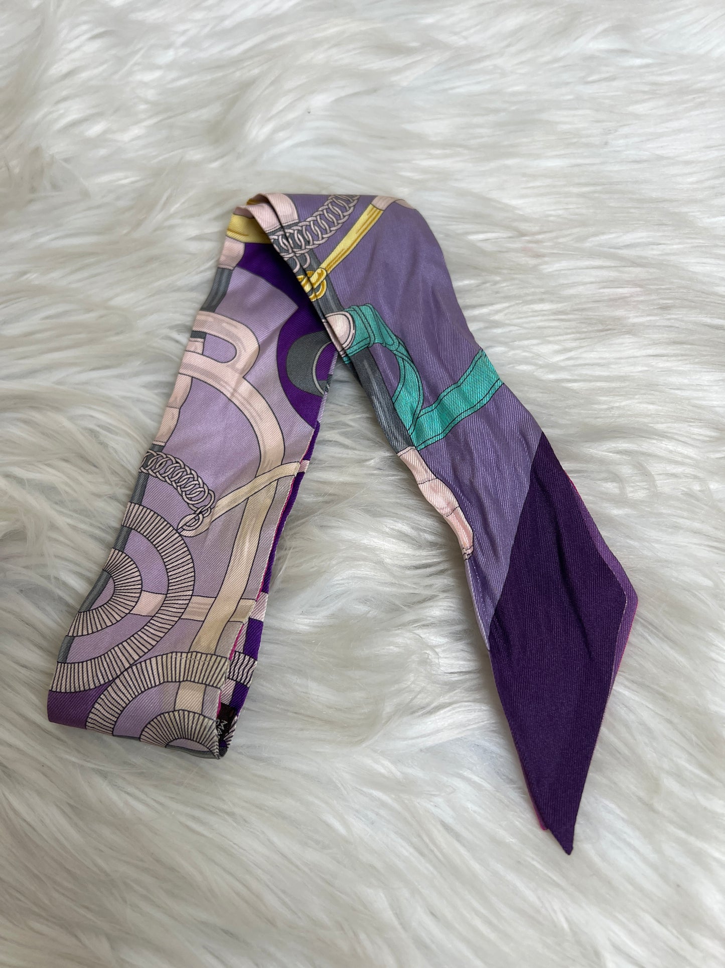 Hermes Purple Scarves A-16999
