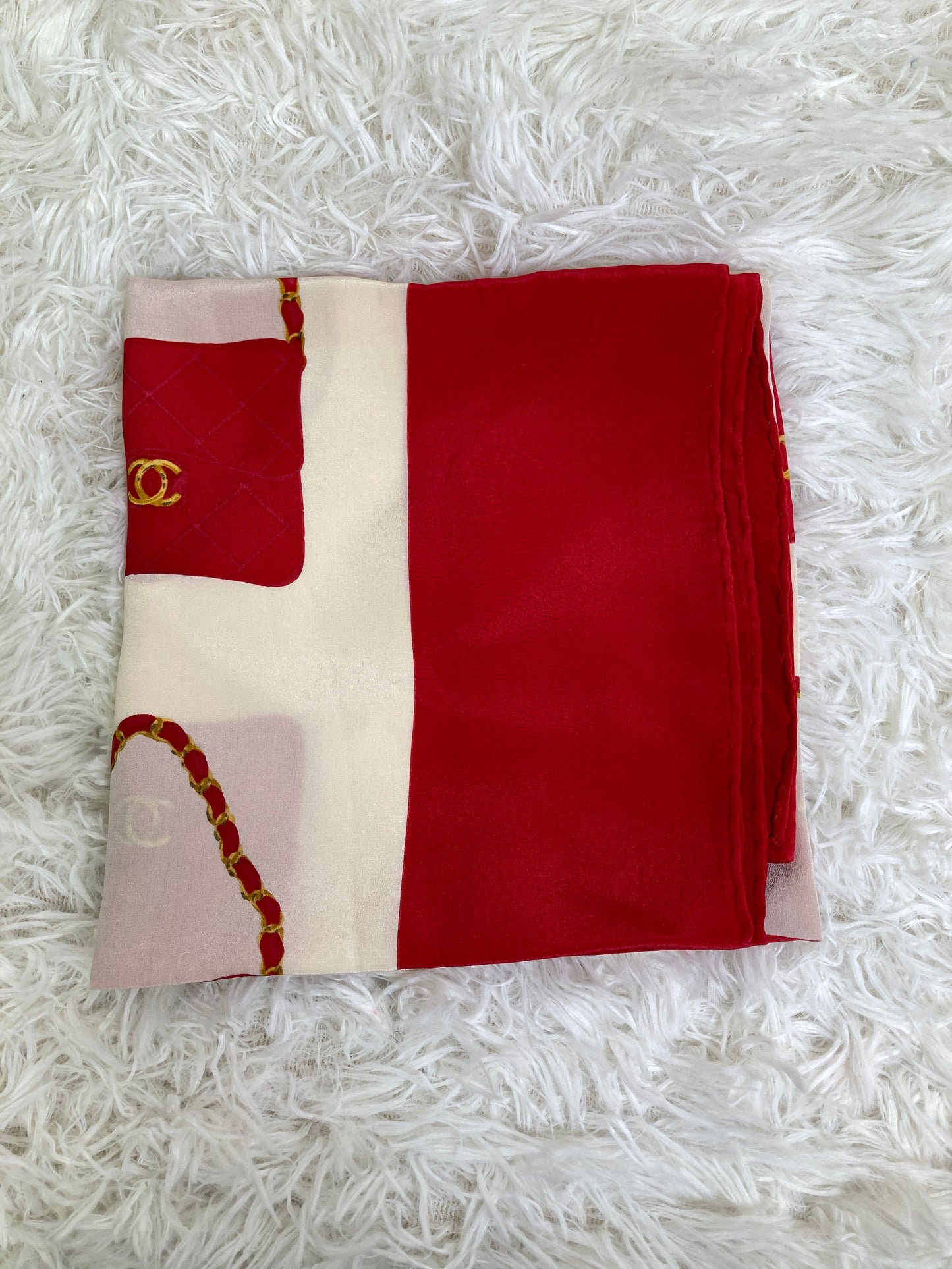Chanel Red Scarves A-17141