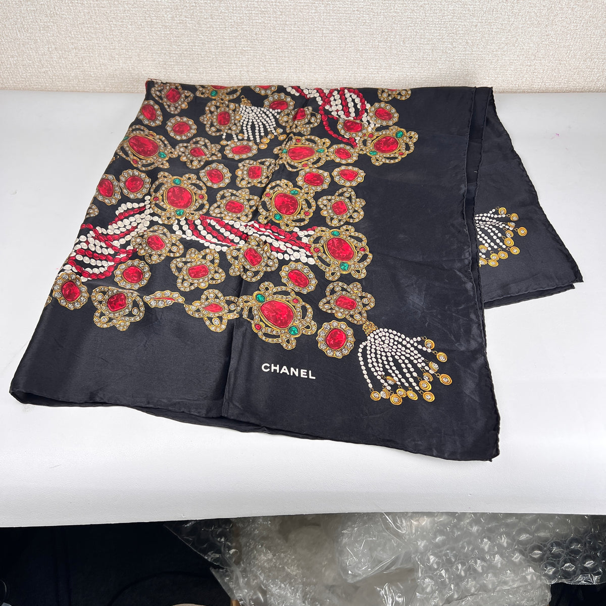 Chanel Black Scarves A-17145