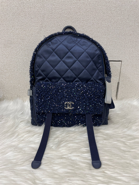 Chanel Navy Backpacks A-17172