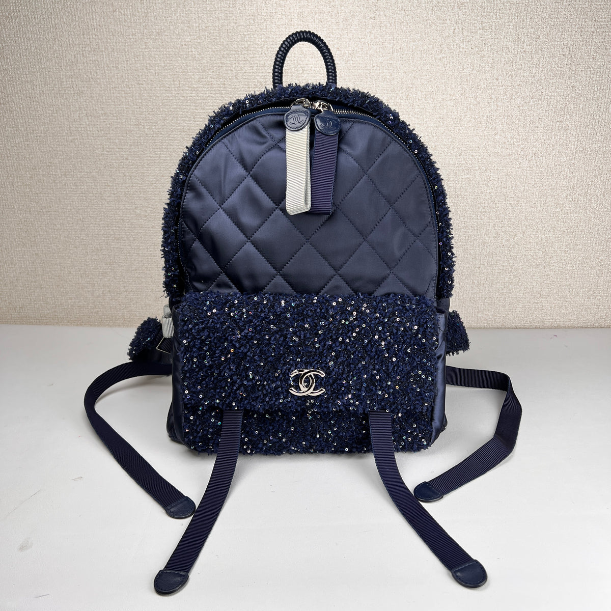 Chanel Navy Backpacks A-17172