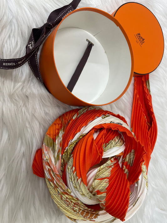Hermes Orange Scarves A-17182