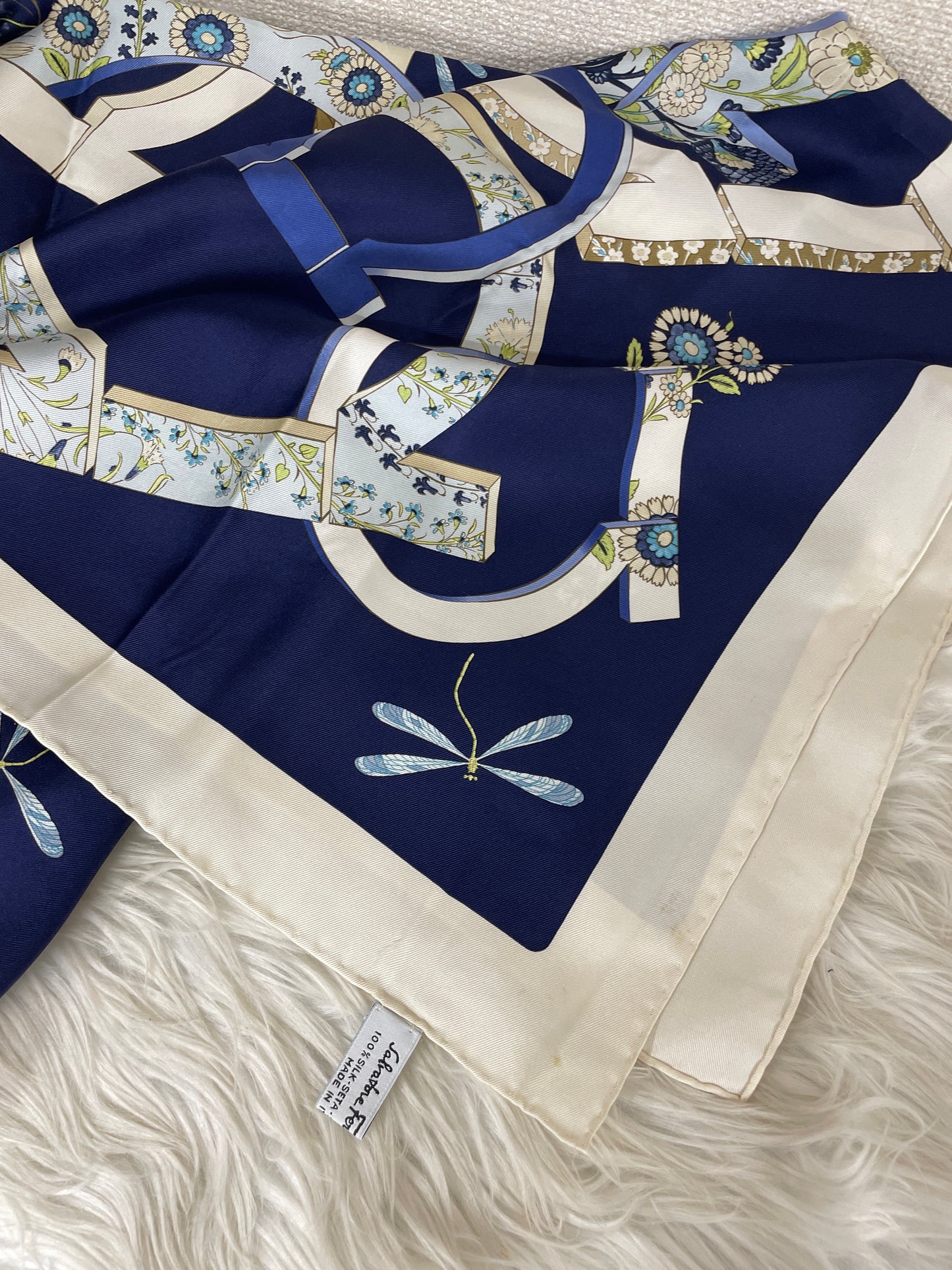 Ferragamo Navy Scarves A-17217