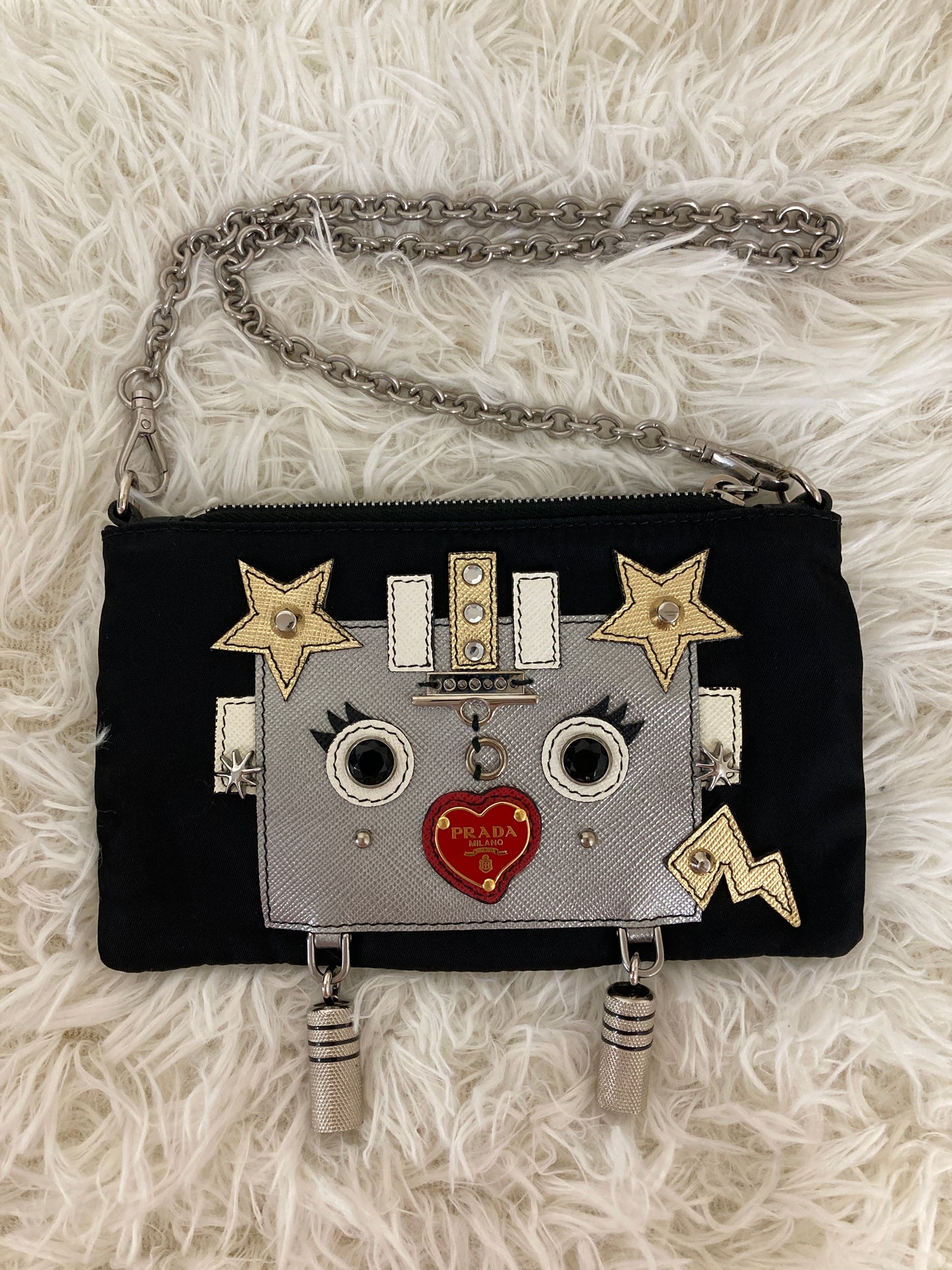 Prada Black Shoulder Bags A-17227