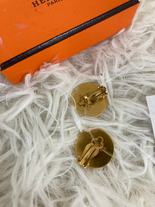 Hermes Gold Earrings A-17283