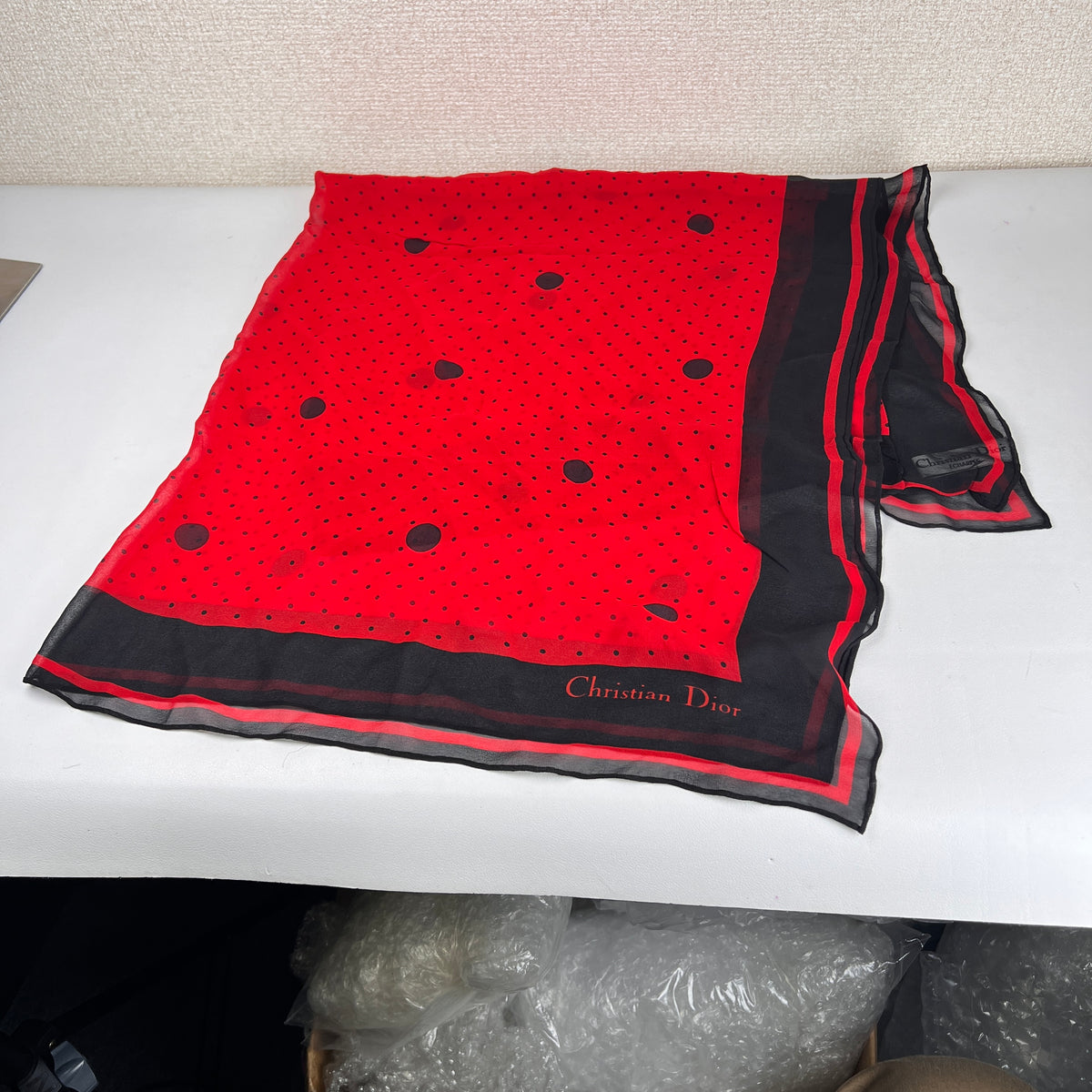 Dior Red Scarves A-17354