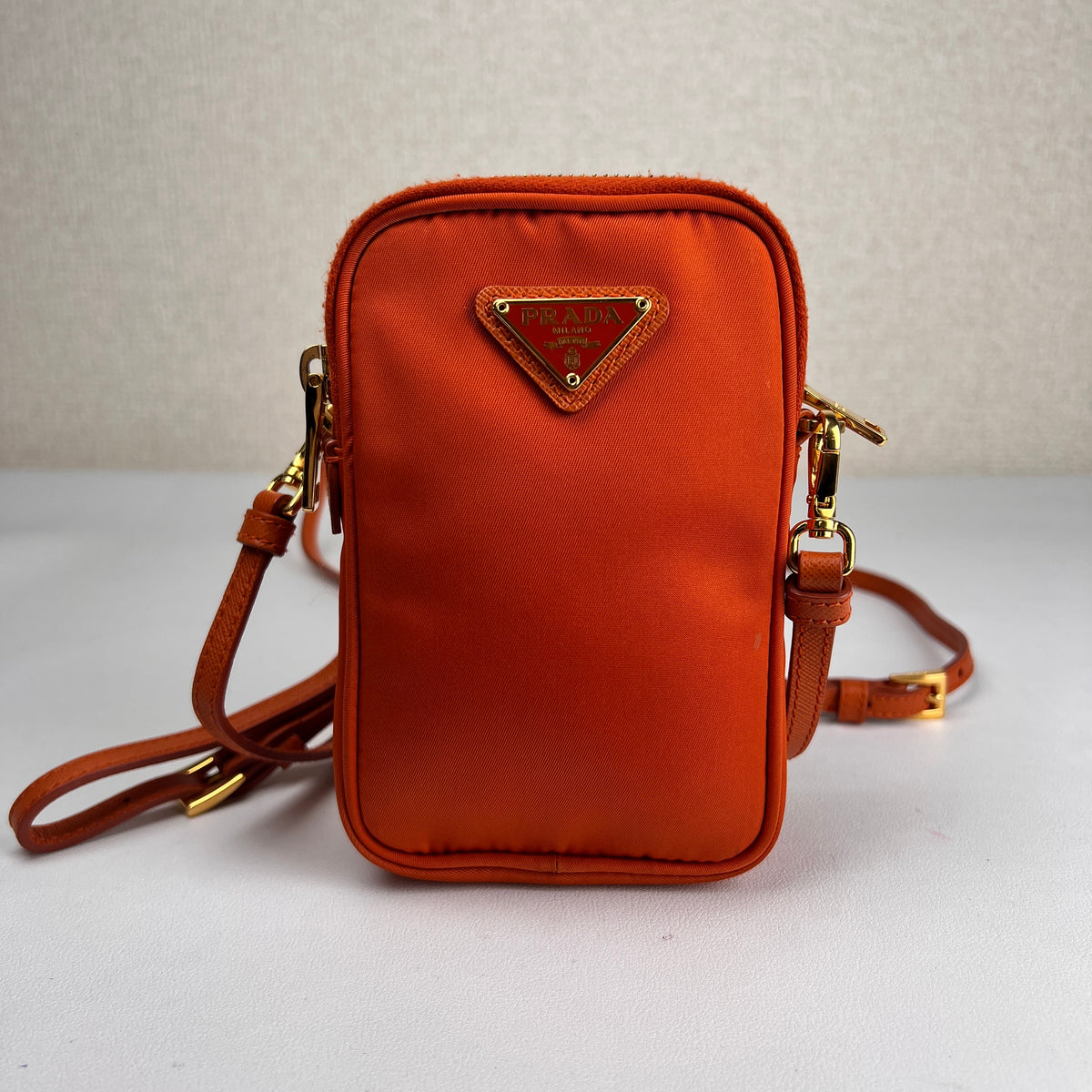 Prada Orange Shoulder Bags A-17368
