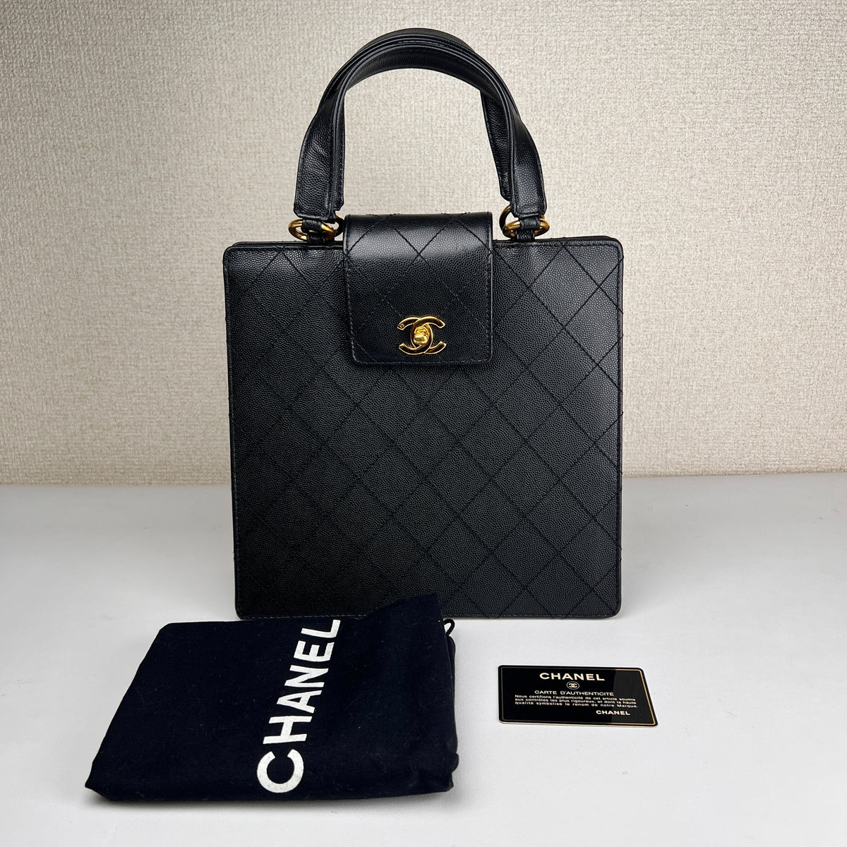 Chanel Black Handle Bags A-17414