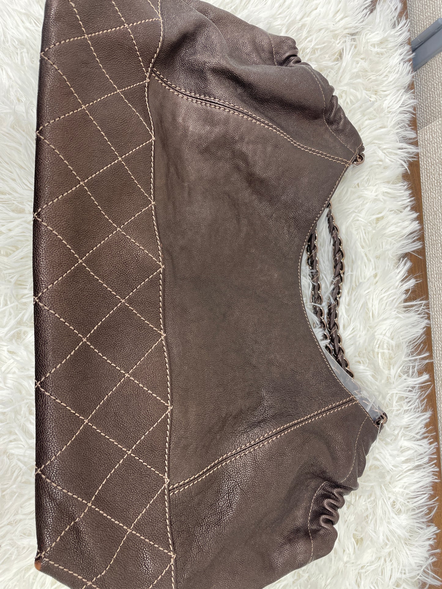 Chanel Brown Handle Bags A-17489