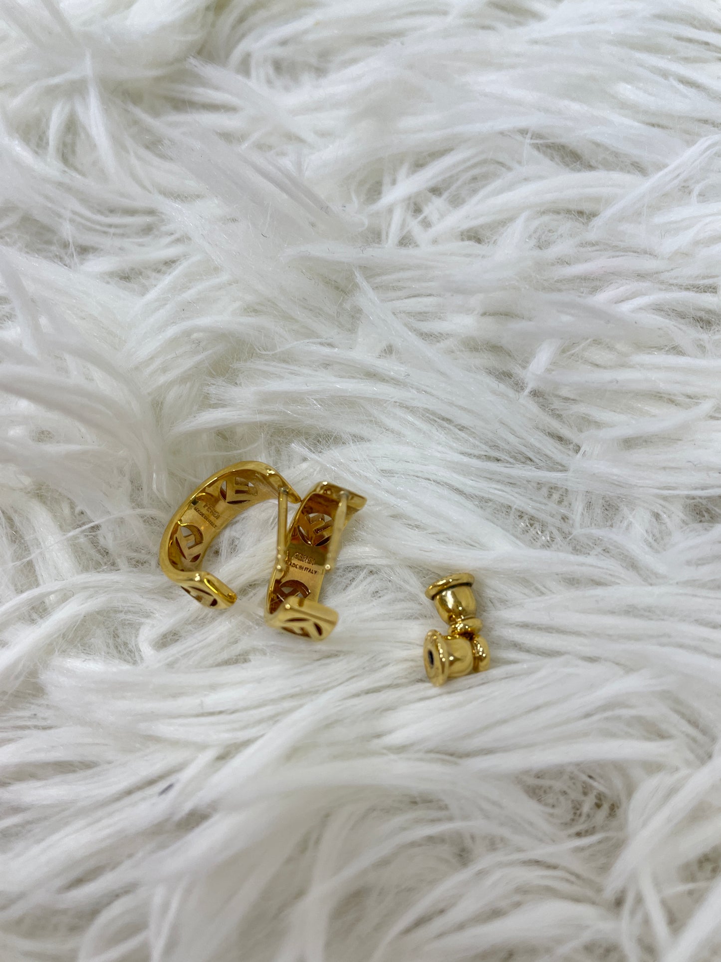 Fendi Gold Earrings A-17500