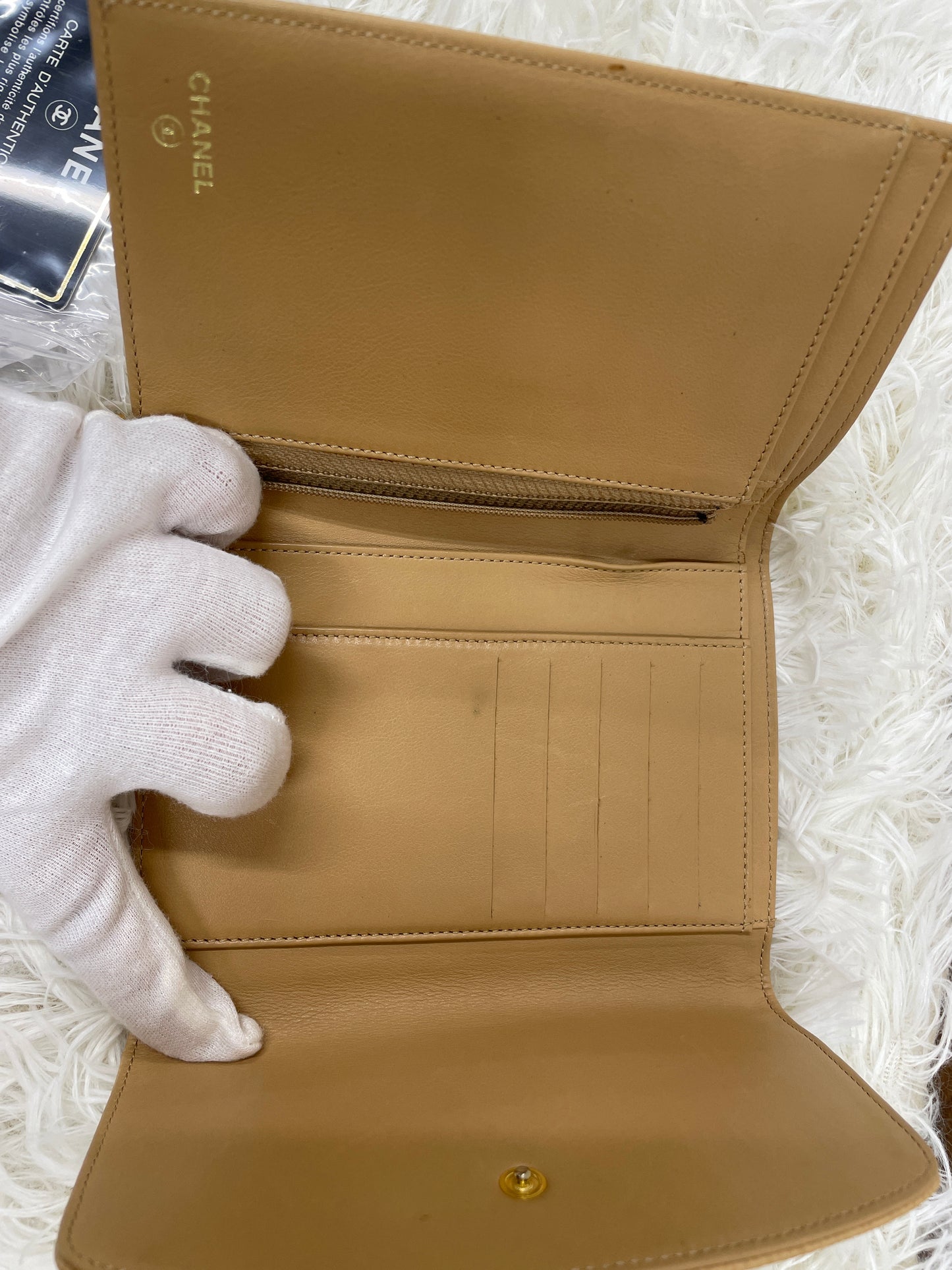 Chanel Beige Wallets A-17559
