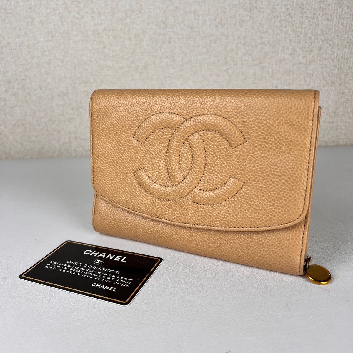 Chanel Beige Wallets A-17559
