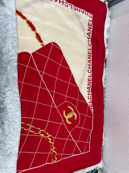 Chanel Red Scarves A-17626