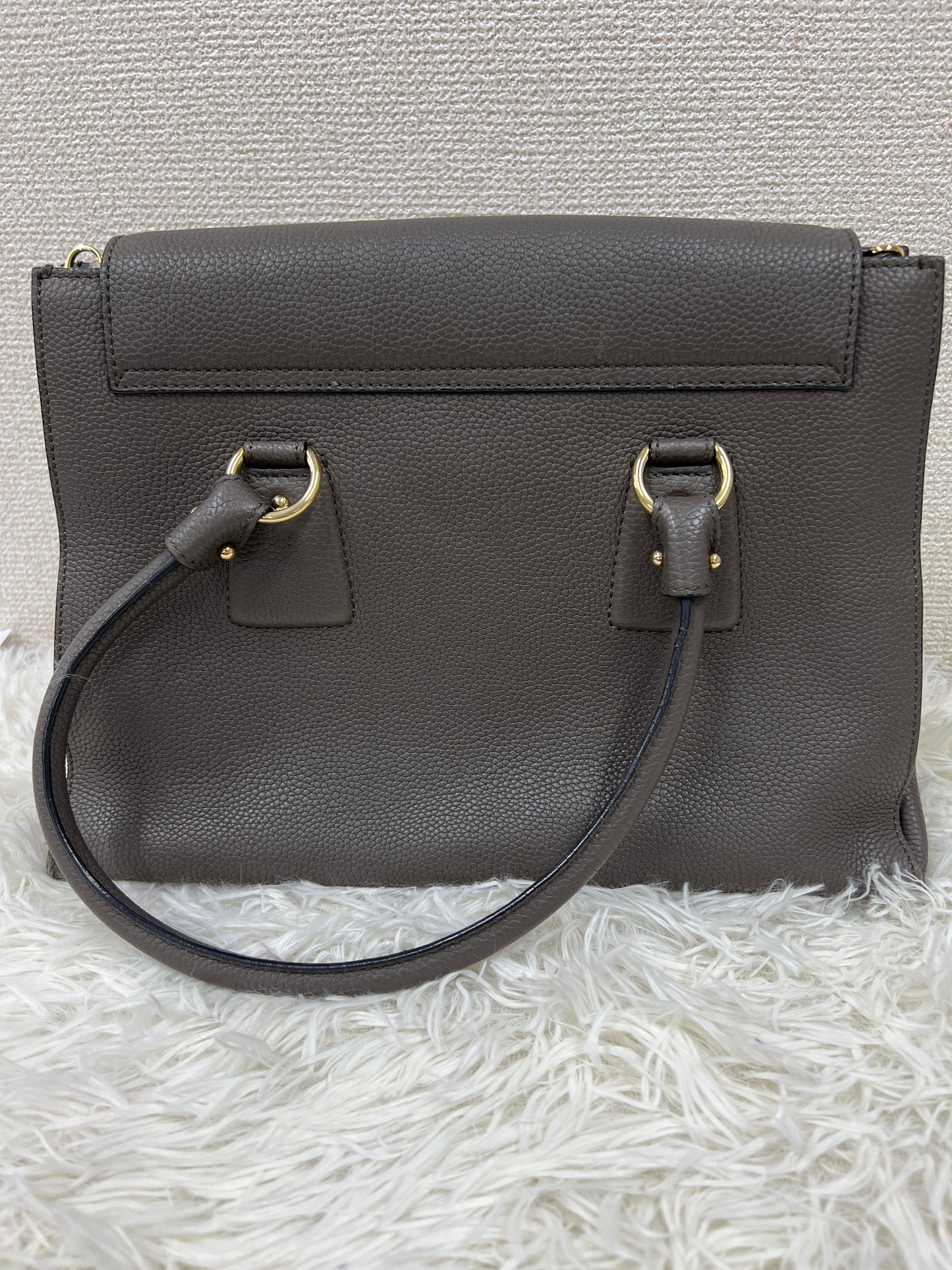 Ferragamo Gray Handle Bags A-17649