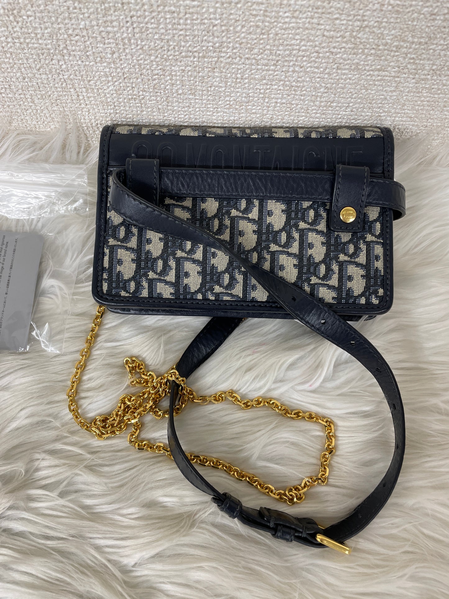 Dior Navy Handle Bags A-17731