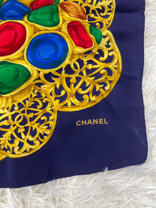 Chanel Navy Scarves A-18069