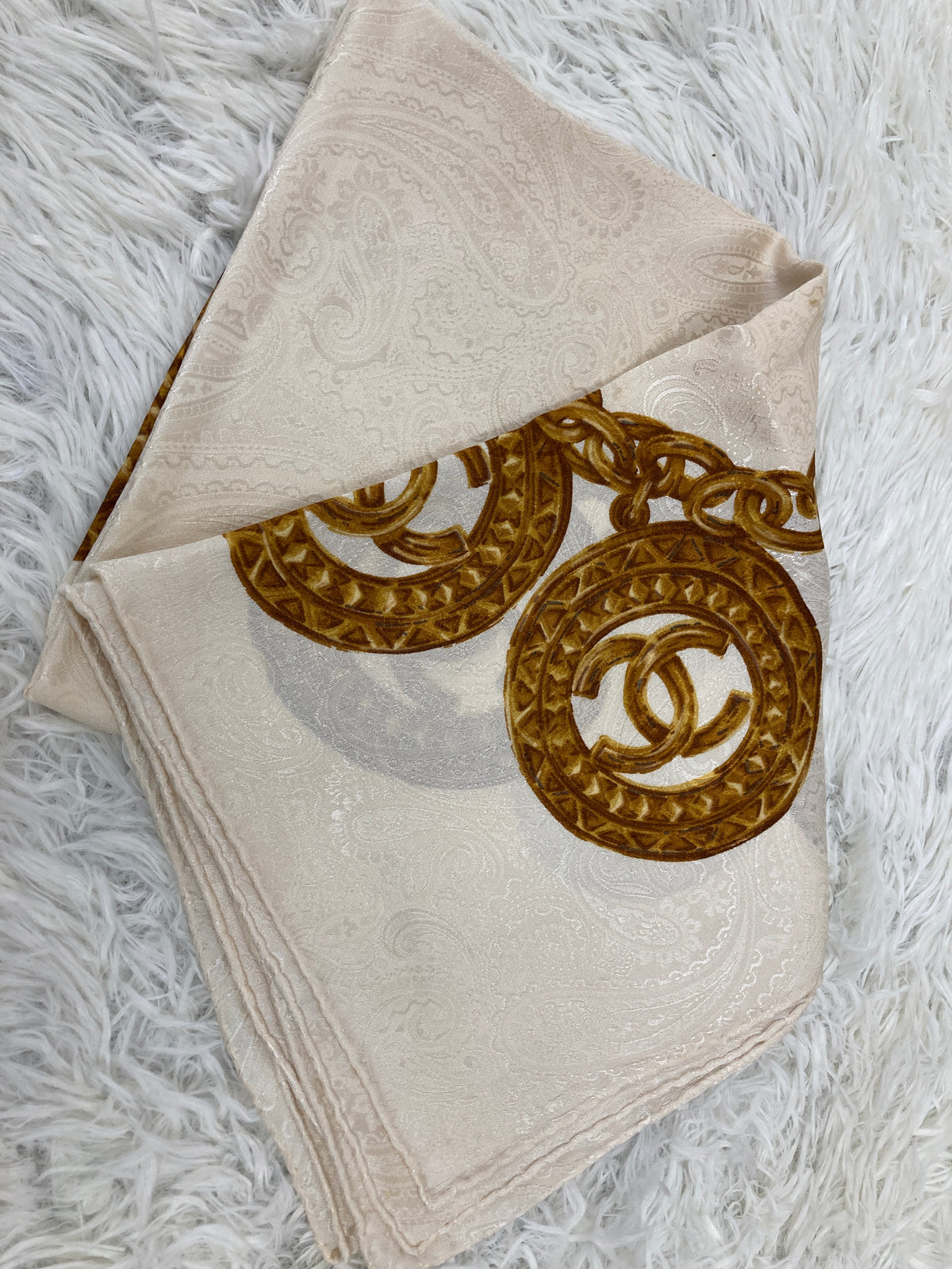 Chanel White Scarves A-18278